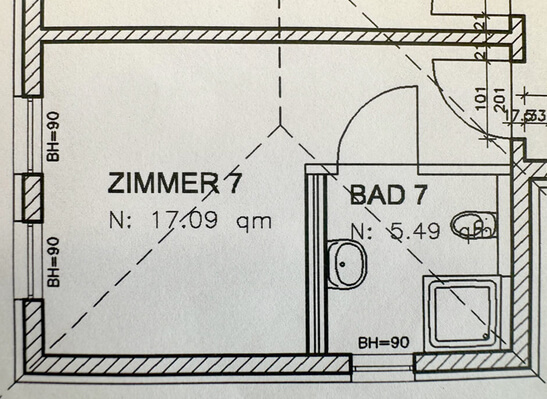 Grundriss Mietwohnung Wohngemeinschaft